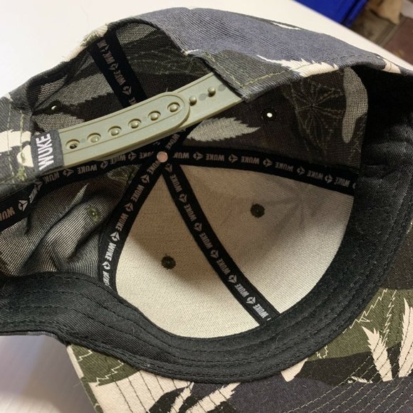 Wuke Flat Bill Snap Back Hat Camo Palm Trees - Picture 4 of 8